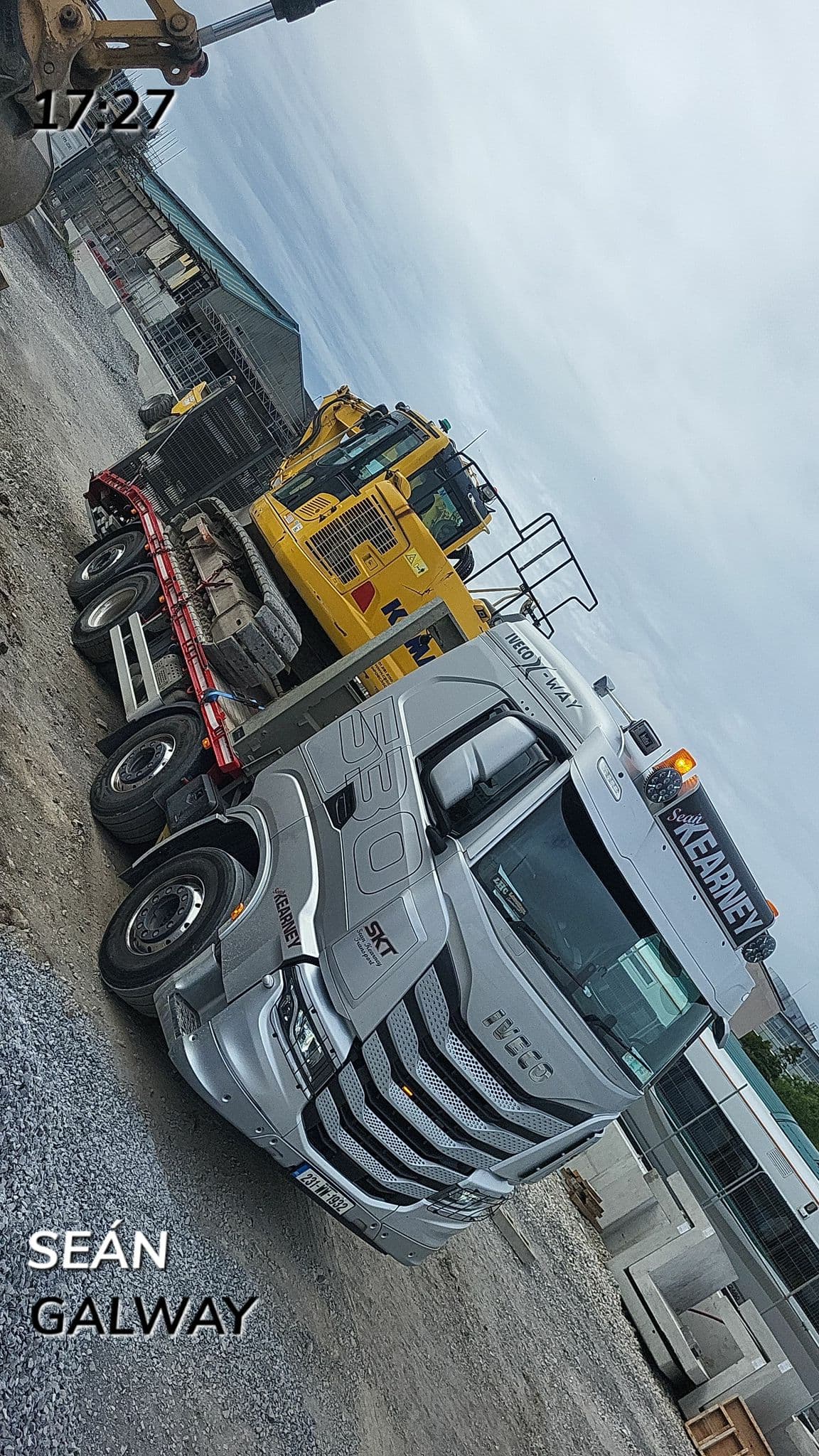 Sean Kearney Transport bulldozer transport on construction site