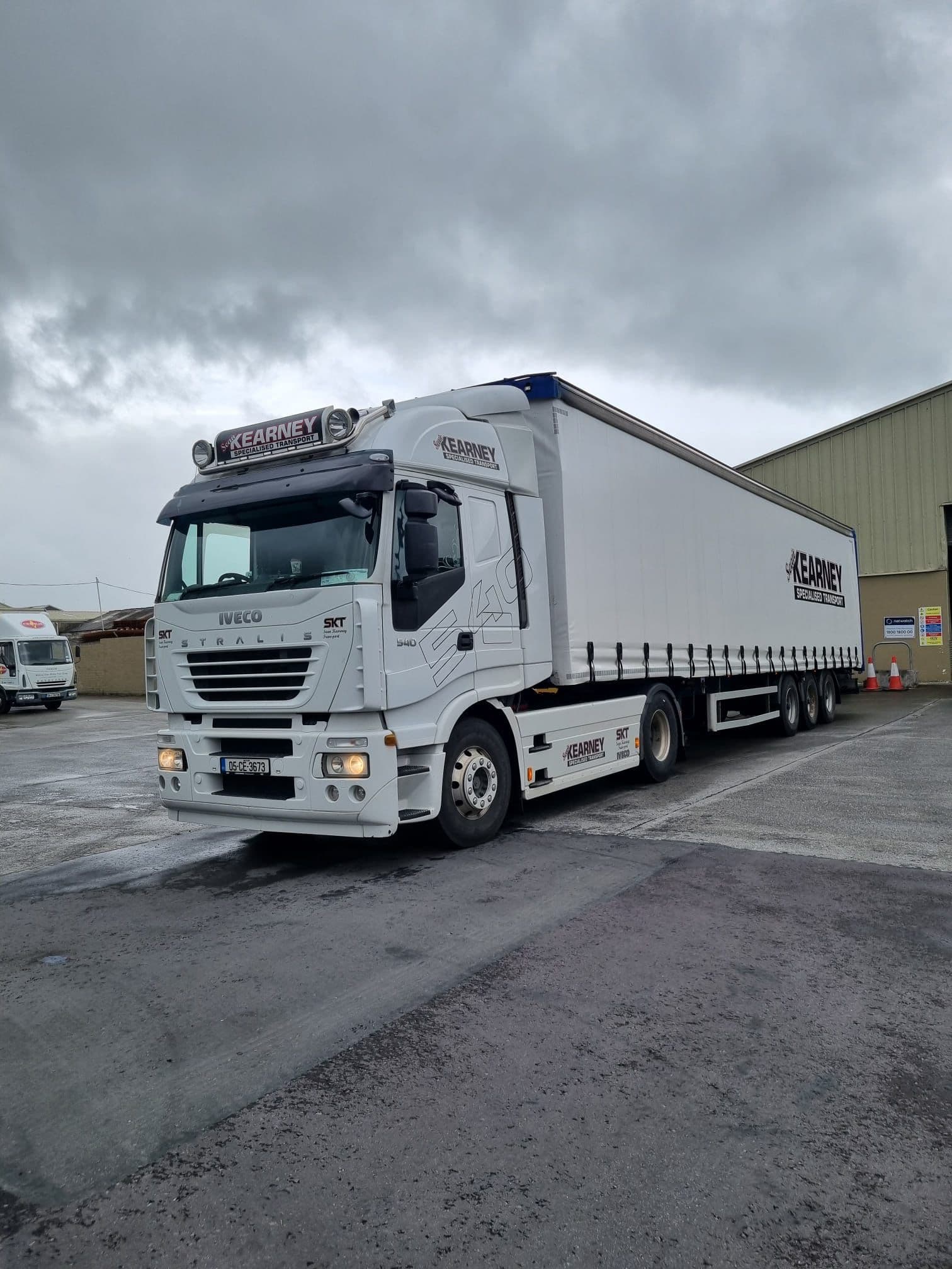 Sean Kearney Transport curtain-side trailer for general freight transport