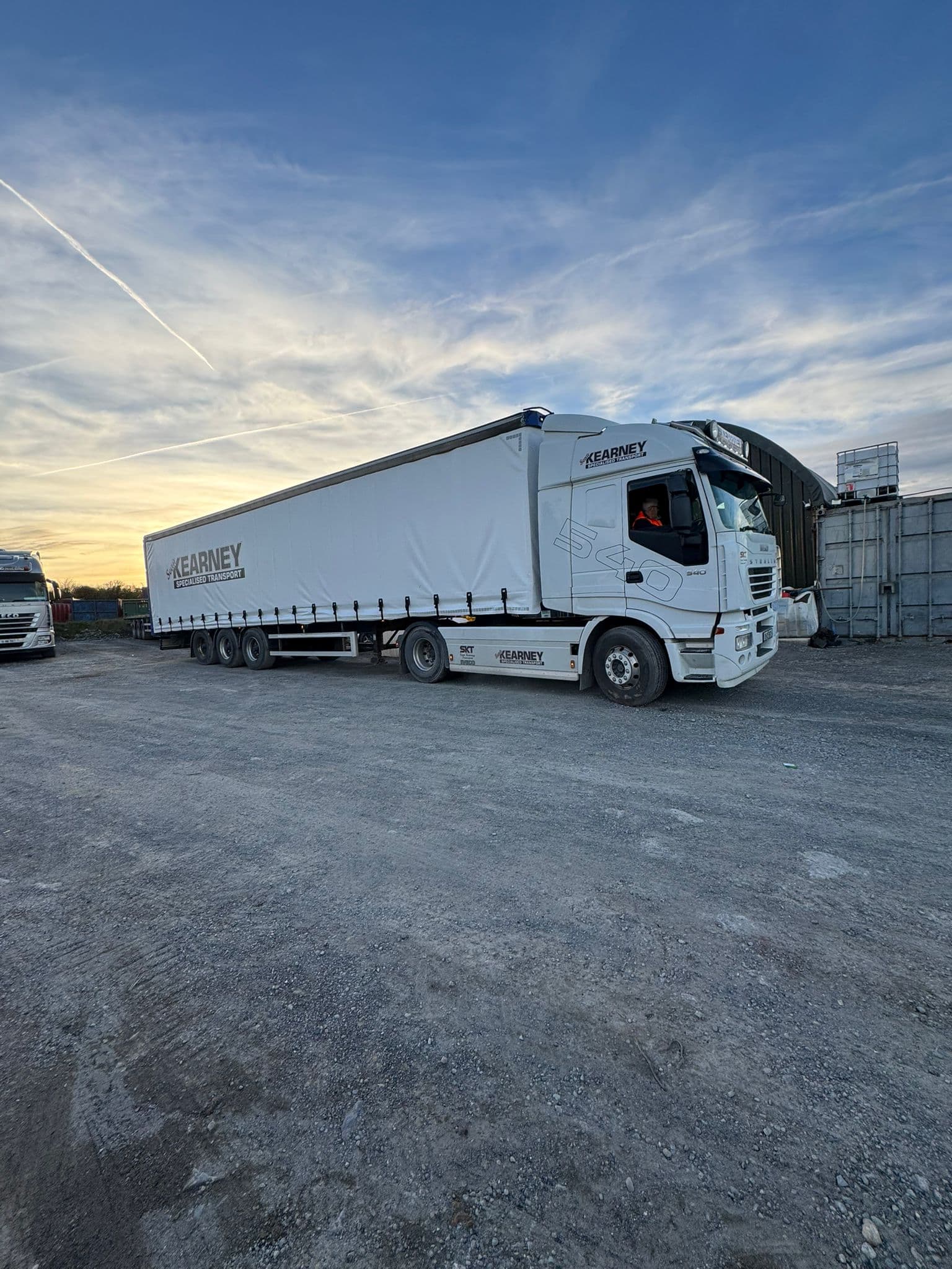 Sean Kearney Transport curtain-side trailer for general freight transport