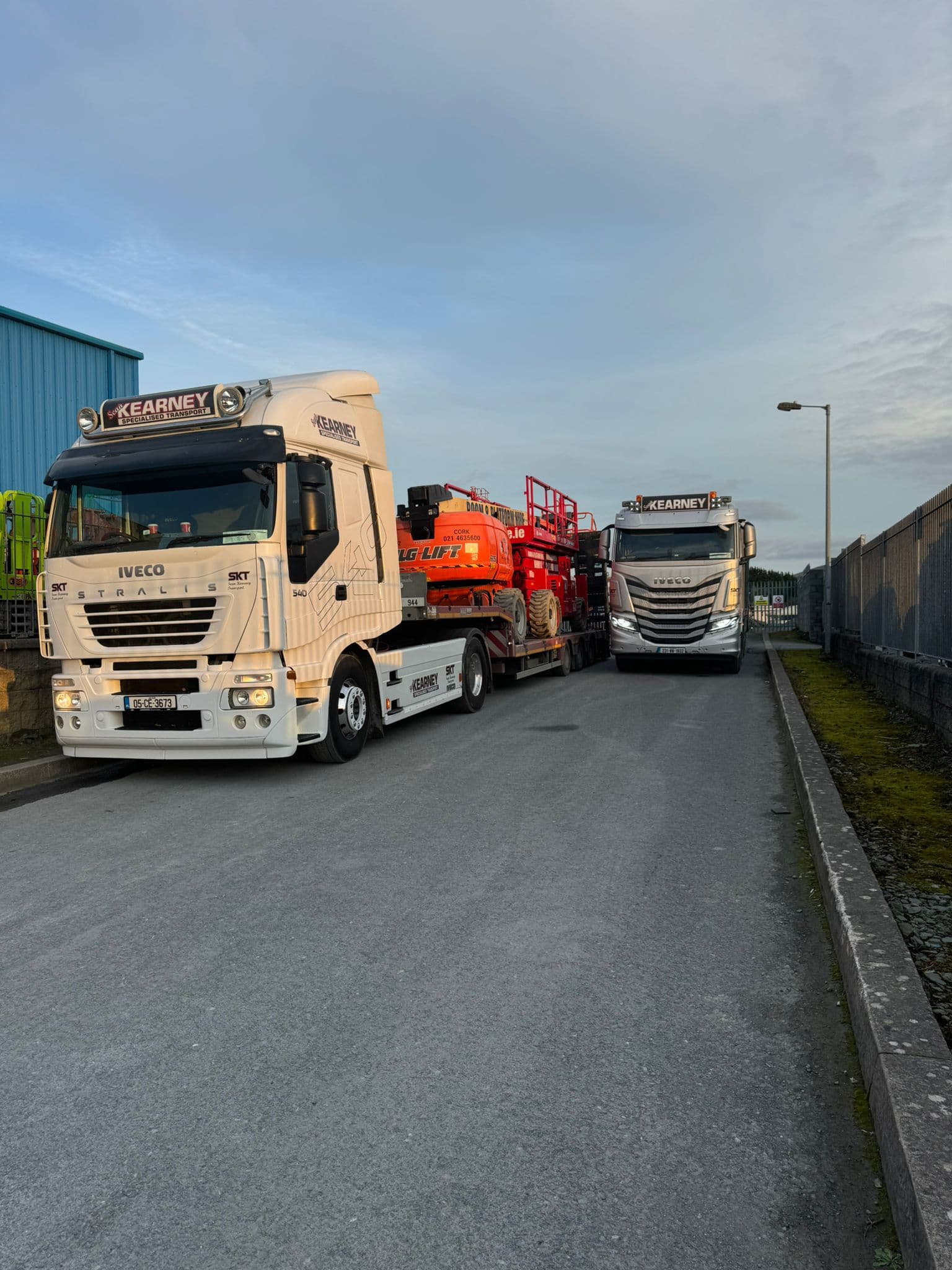 Sean Kearney Transport trucks showing fleet diversity and capacity across Ireland and UK
