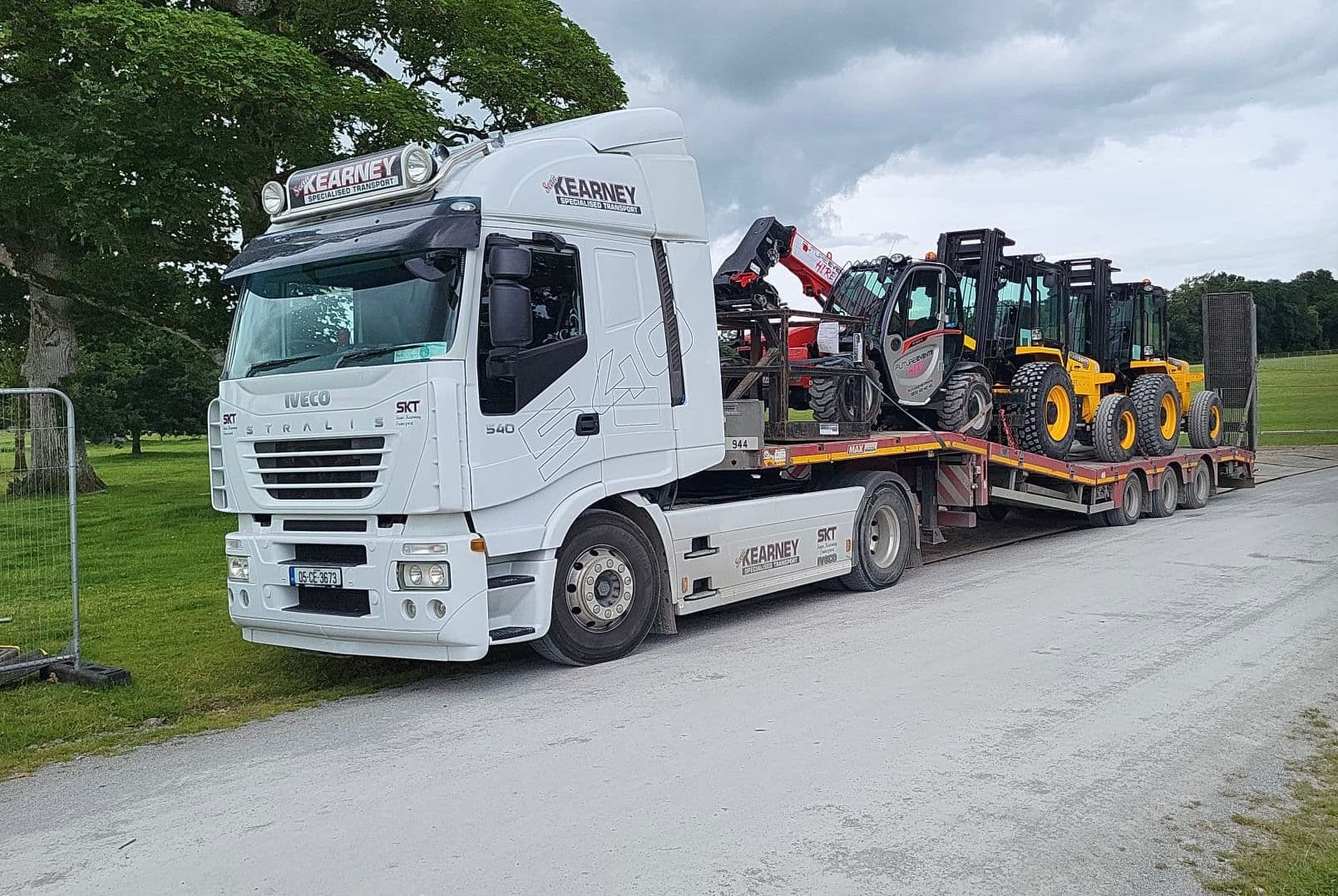 Sean Kearney Transport multiple compact construction vehicles transport